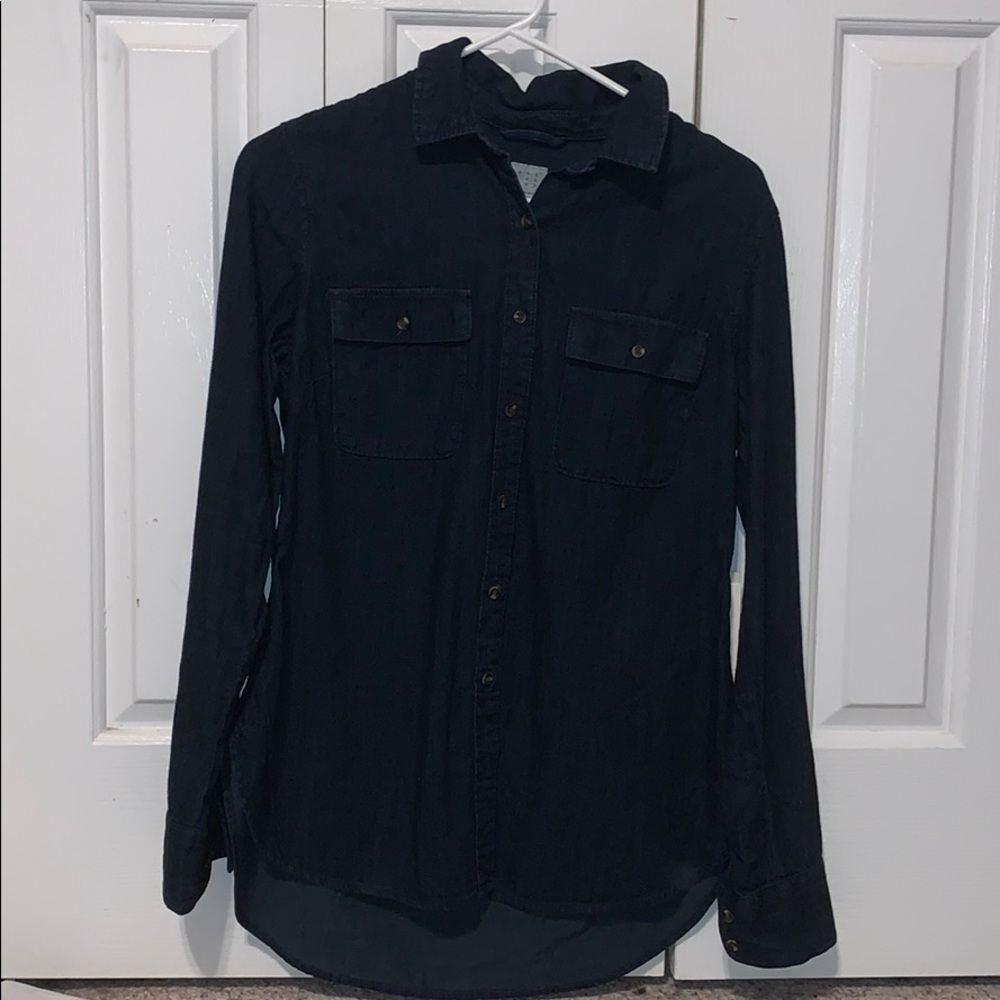 Jean Button Down Shirt (w/ Tags)